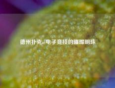 德州扑克ie电子竞技的璀璨明珠