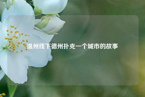 温州线下德州扑克一个城市的故事