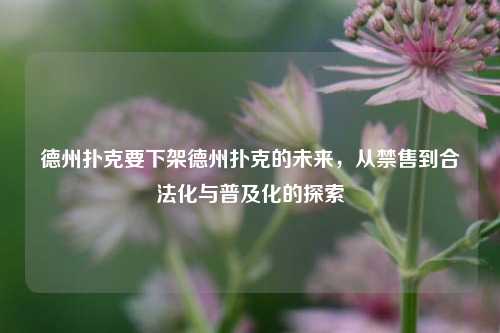 德州扑克要下架德州扑克的未来，从禁售到合法化与普及化的探索