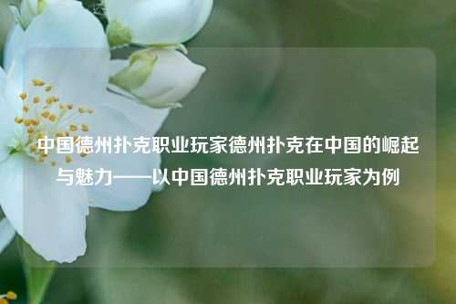 中国德州扑克职业玩家德州扑克在中国的崛起与魅力——以中国德州扑克职业玩家为例