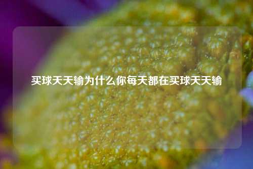 买球天天输为什么你每天都在买球天天输