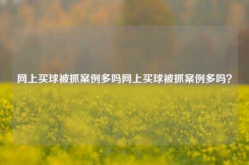 网上买球被抓案例多吗网上买球被抓案例多吗？