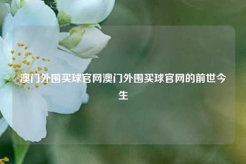 澳门外围买球官网澳门外围买球官网的前世今生